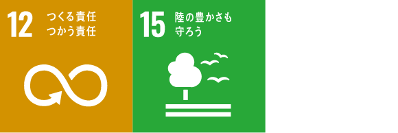 SDGsアイコン 目標12、目標15